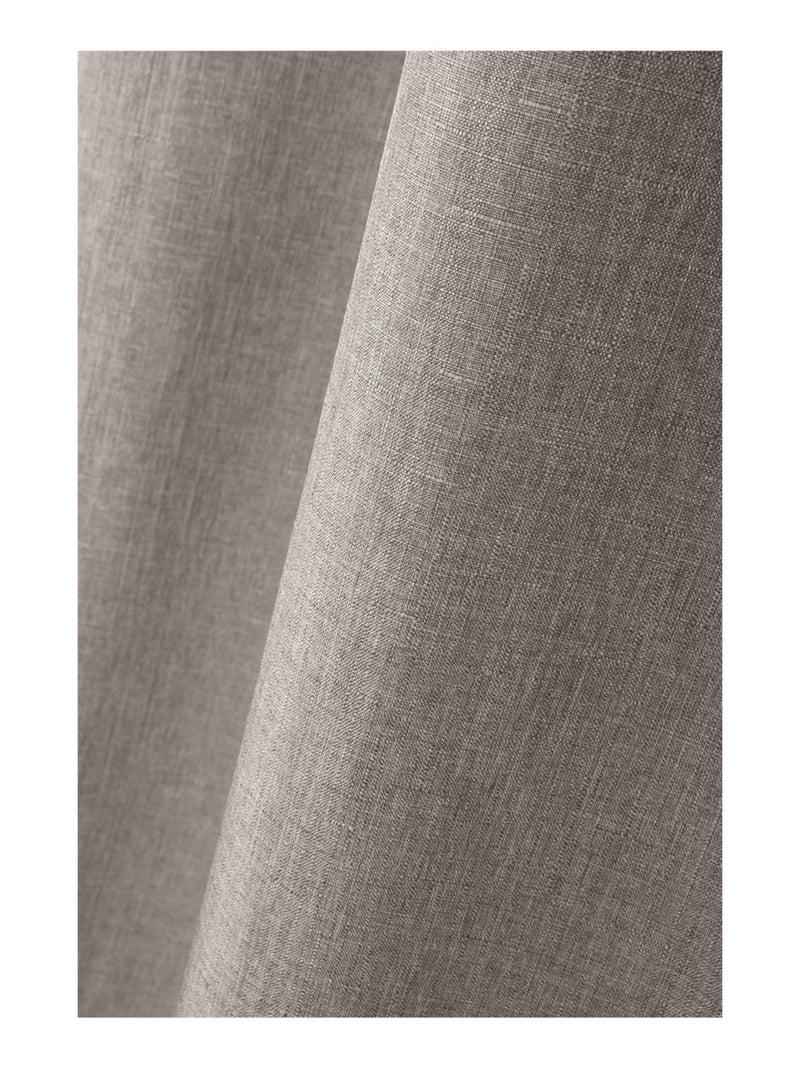 Un rideau tamisant Bea chiné Beige - Kiabi