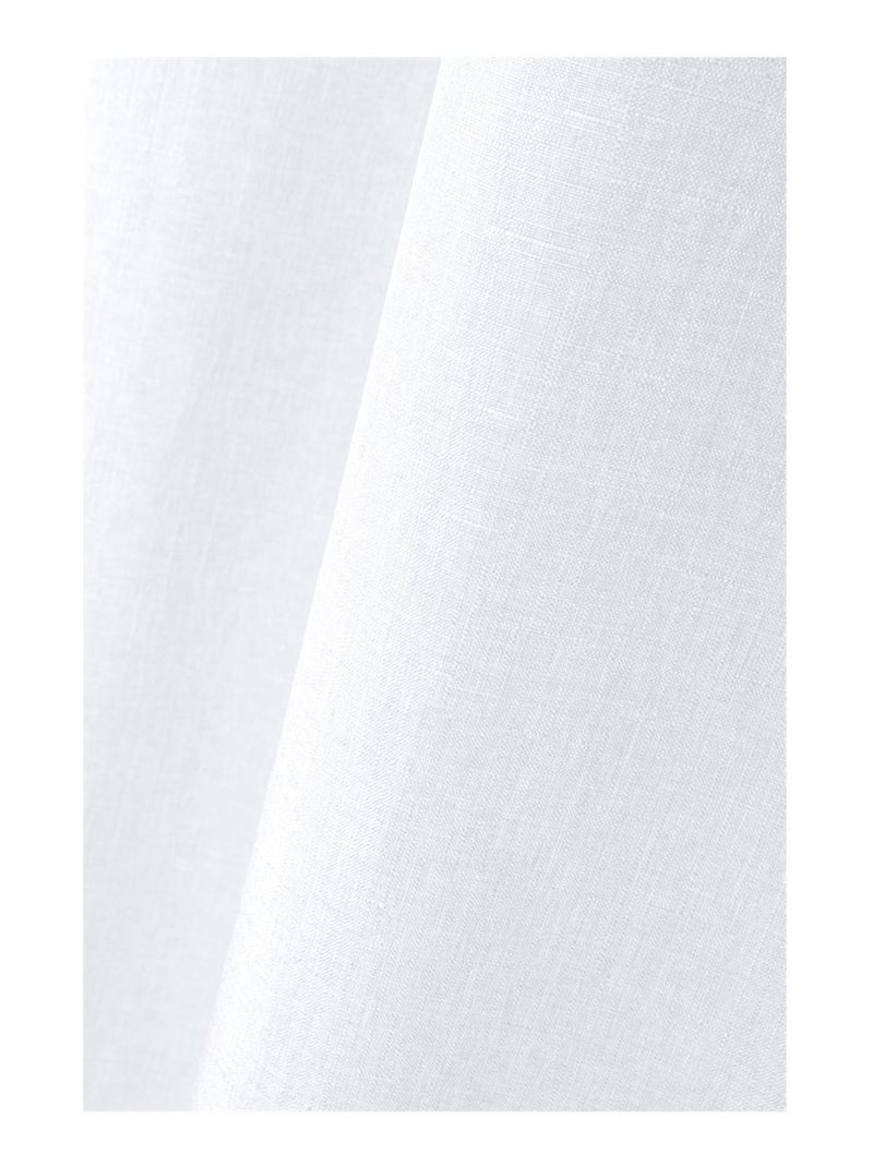 Un rideau tamisant Bea chiné Blanc - Kiabi