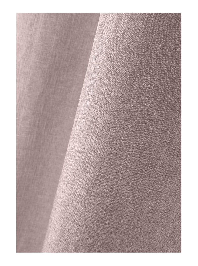 Un rideau tamisant Bea chiné Rose - Kiabi