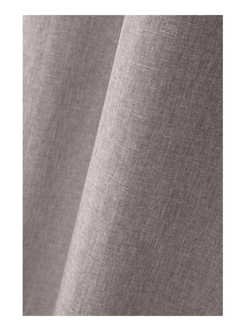 Un rideau tamisant Bea chiné Taupe - Kiabi