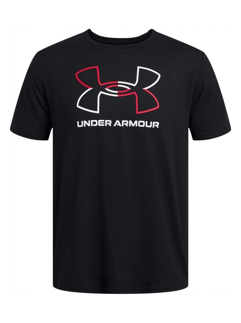 Under Armour - T-shirt manches courtes FOUNDATION Noir - Kiabi