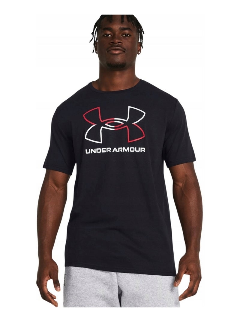 Under Armour - T-shirt manches courtes FOUNDATION Noir - Kiabi
