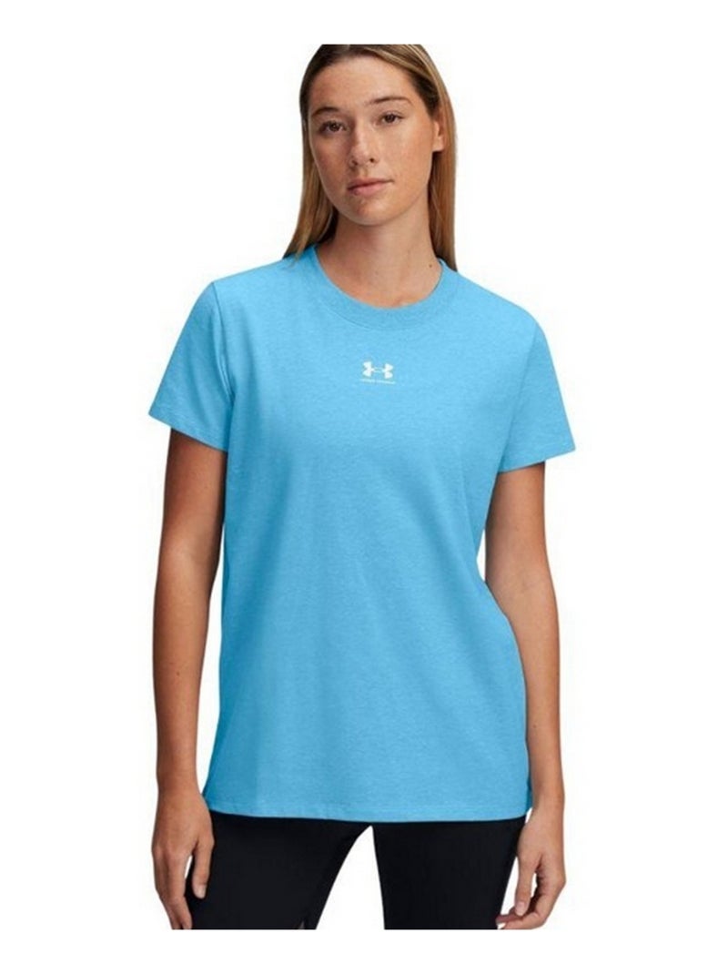 Under Armour - T-shirt manches courtes RIVAL CORE Bleu - Kiabi
