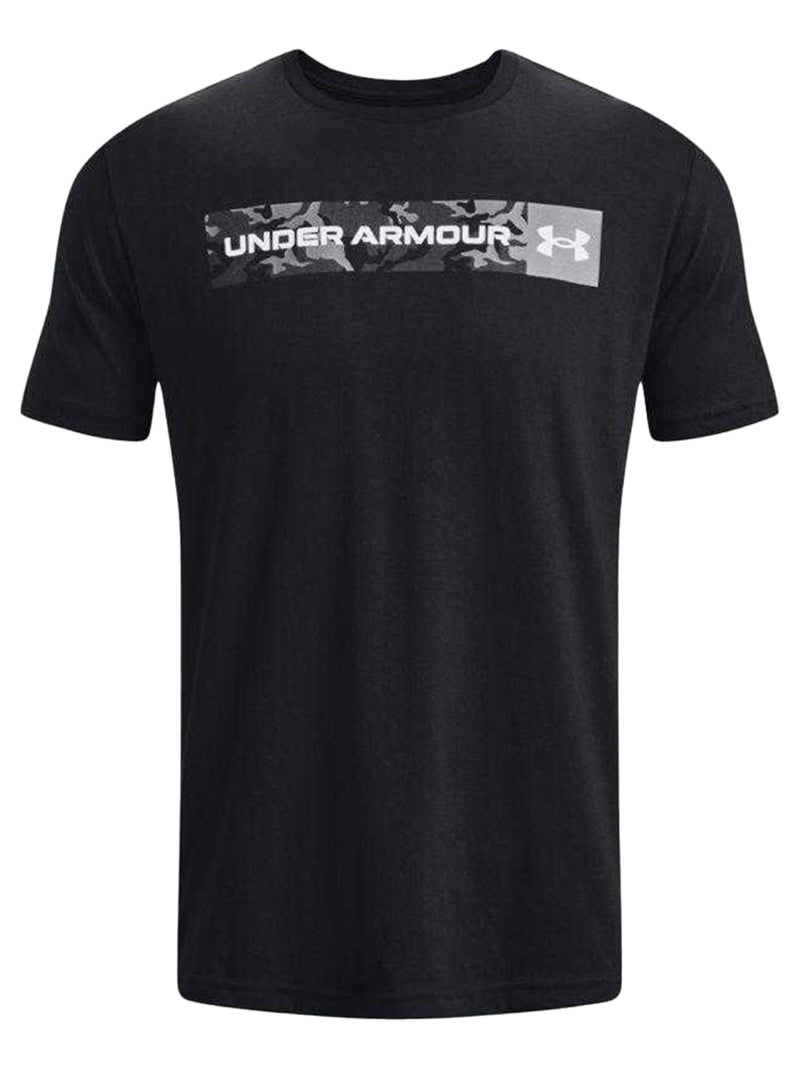 Under Armour - T-shirt style Camouflage et rayure Noir - Kiabi