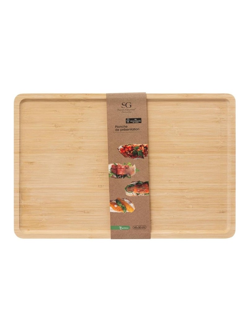 Une assiette de presentation rectangulaire Marron - Kiabi