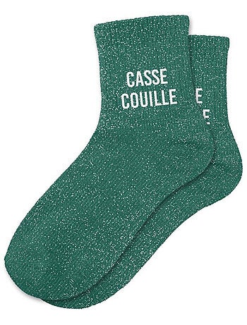 Une paire de chaussettes paillettes princesse