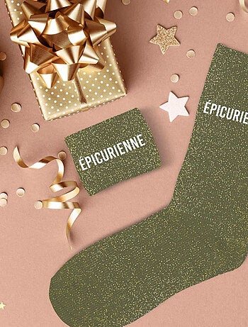 Une paire de chaussettes paillettes princesse