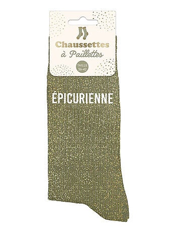 Une paire de chaussettes paillettes princesse
