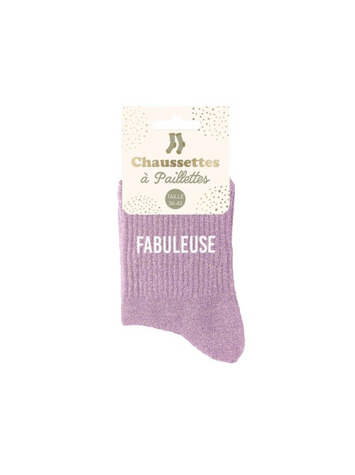 Une paire de chaussettes paillettes Fabuleuse - Kiabi