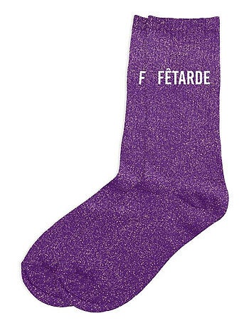 Une paire de chaussettes paillettes princesse