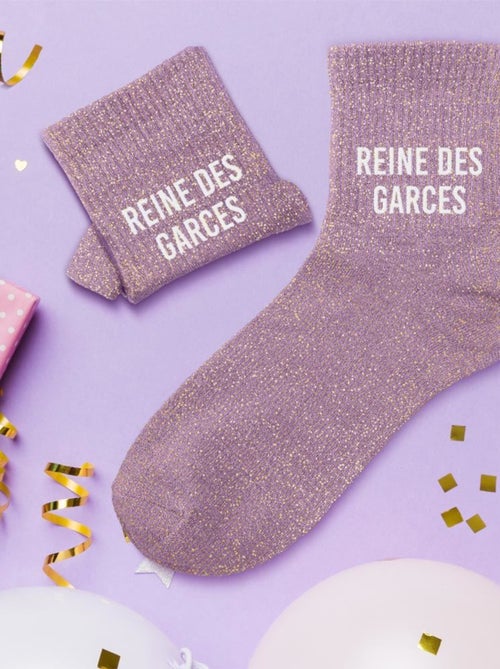 Une paire de chaussettes paillettes Reine de Garces - Kiabi
