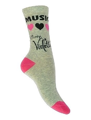 Une paire de chaussettes Violetta chanteuse