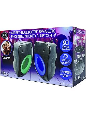 Une paire d'Enceintes Stereo Puissantes Bluetooth iParty