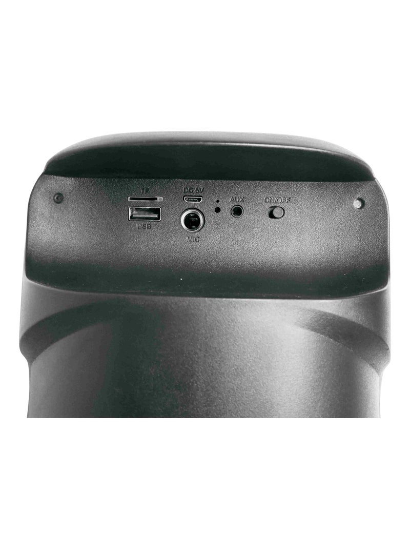 Une paire d'Enceintes Stereo Puissantes Bluetooth  iParty Noir - Kiabi