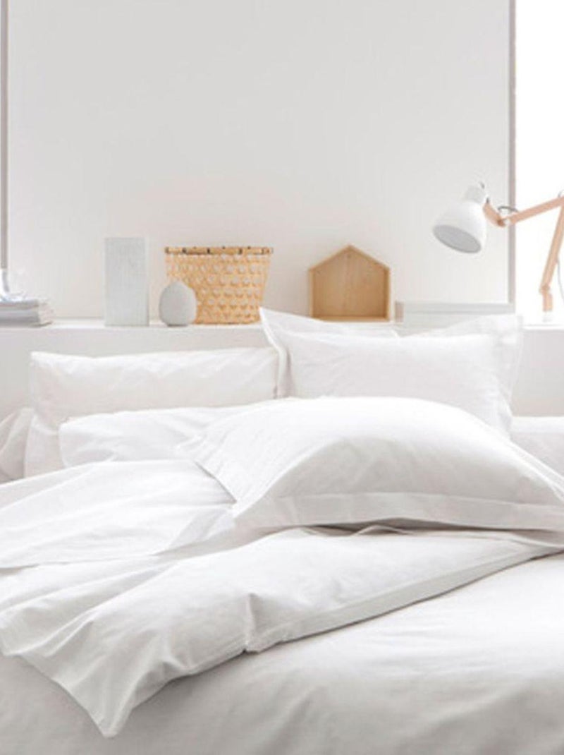 Une taie blanche pour traversin 45 x 185 cm Blanc - Kiabi