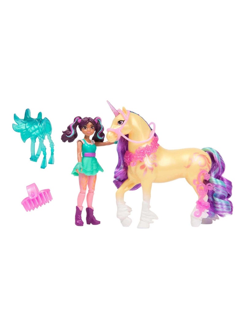 Unicorn Academy - L'ecole des licornes - Licorne Leaf + Poup?e Ava Multicolore - Kiabi