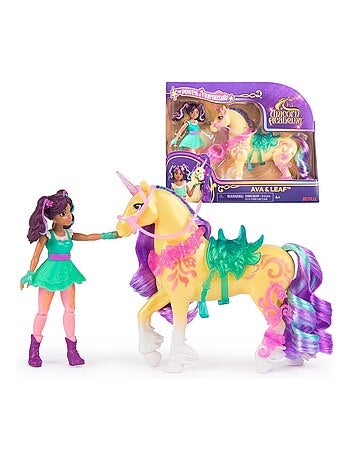 Unicorn Academy - L'ecole des licornes - Licorne Leaf + Poupée Ava