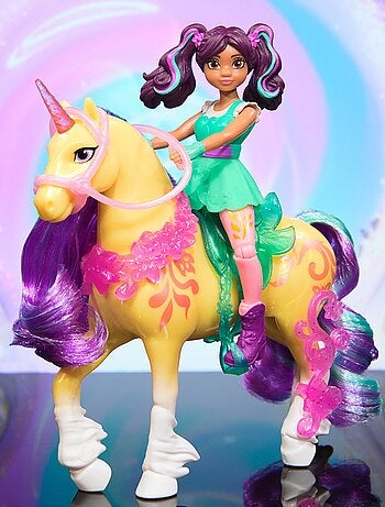 Unicorn Academy - L'ecole des licornes - Licorne Leaf + Poupée Ava