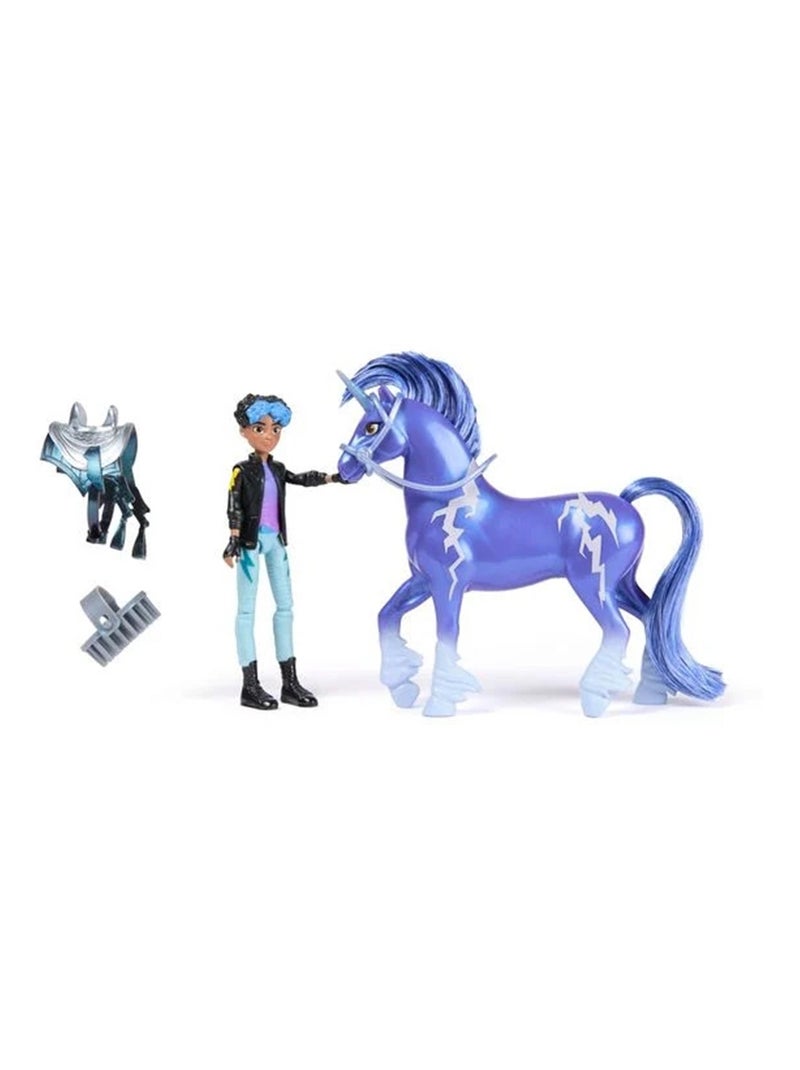 Unicorn Academy - L'école des licornes - Licorne Storm + Poupée Rory Violet - Kiabi