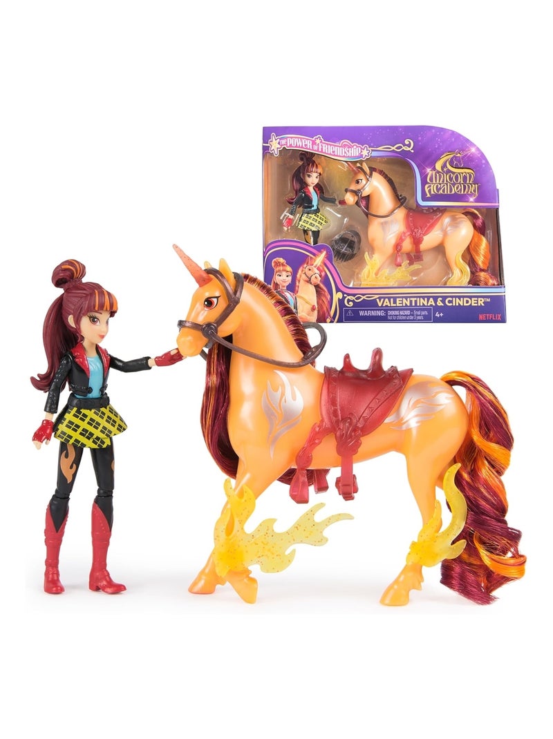 Unicorn Academy - Licorne Cinder + Poupée Valentina Multicolore - Kiabi
