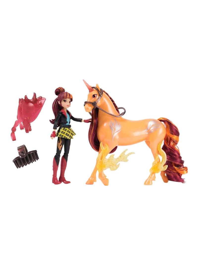 Unicorn Academy - Licorne Cinder + Poupée Valentina Multicolore - Kiabi