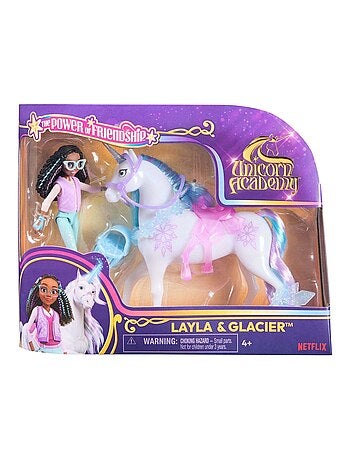Unicorn Academy - Licorne Glacier + Poupée Layla