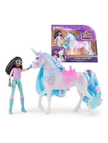Unicorn Academy - Licorne Glacier + Poupée Layla
