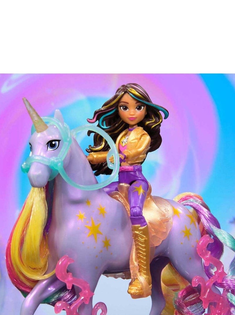 Unicorn Academy - Licorne Wildstar + Poup?e Sophia Multicolore - Kiabi
