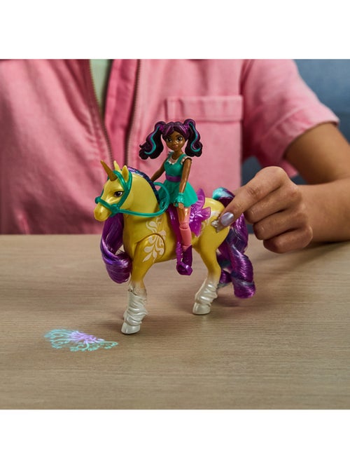 Unicorn Academy Licorne Leaf avec Lumières et Poupée Ava - Kiabi