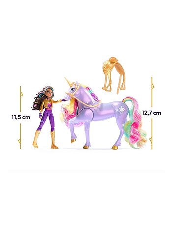 Unicorn Academy Licorne Wildstar Avec Lumières et Poupée mannequin Sophia