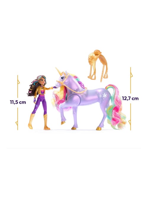 Unicorn Academy Licorne Wildstar Avec Lumières et Poupée mannequin Sophia - Kiabi