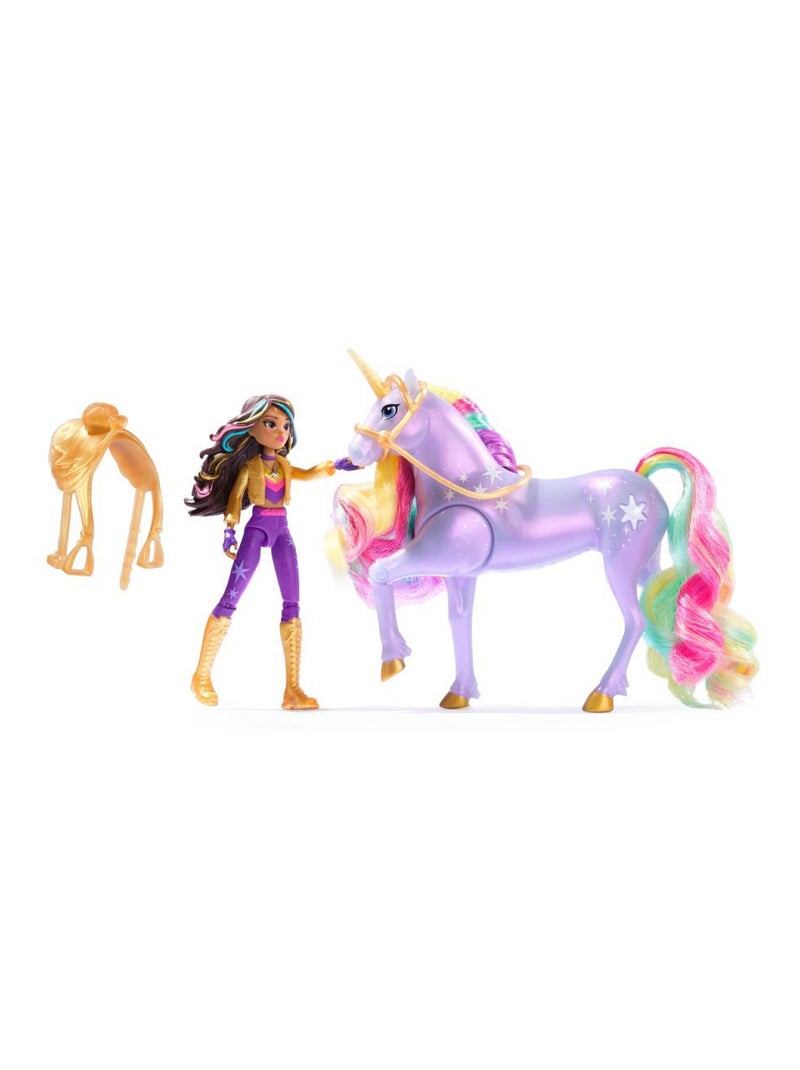 Unicorn Academy Licorne Wildstar Avec Lumières et Poupée mannequin Sophia Multicolore - Kiabi