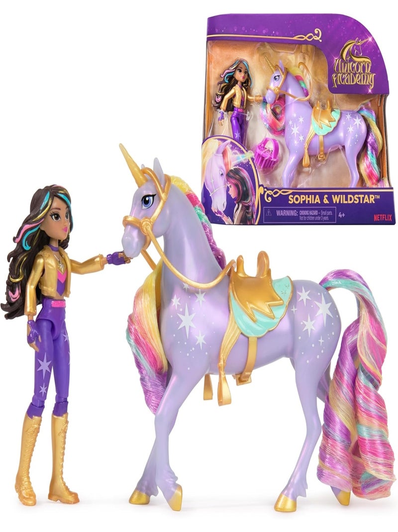 Unicorn Academy Licorne Wildstar et Poupée Sophia Multicolore - Kiabi