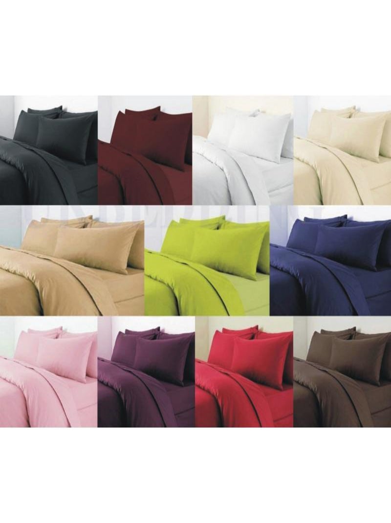 Univers Decor - Housse De Couette 140 X 200 Unie 100% Coton / 57 Fils/cm² Bleu marine - Kiabi