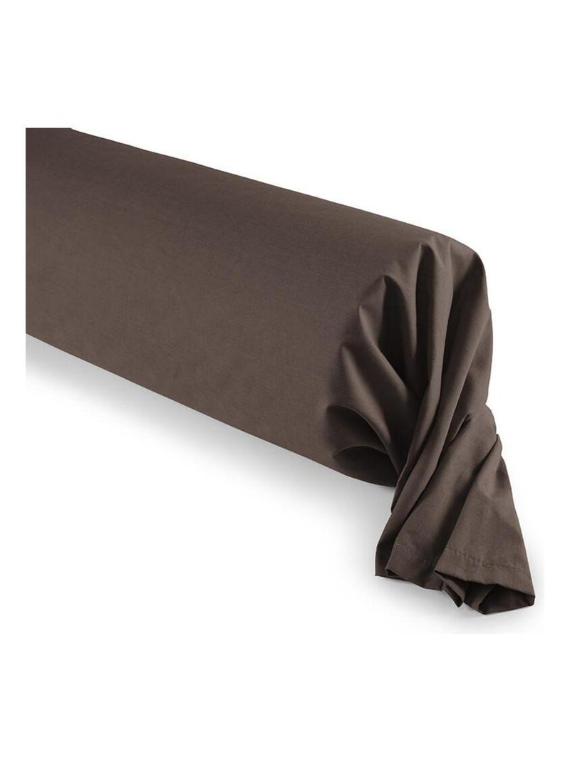 Univers Decor - Taie De Traversin 45 X 185 Cm / 100% Coton 57 Fils/cm² Marron chocolat - Kiabi