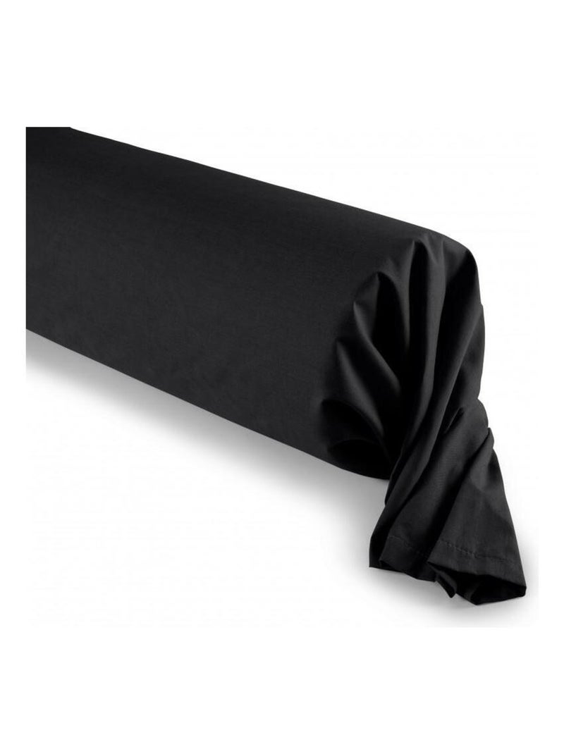 Univers Decor - Taie De Traversin 45 X 185 Cm / 100% Coton 57 Fils/cm² Noir - Kiabi