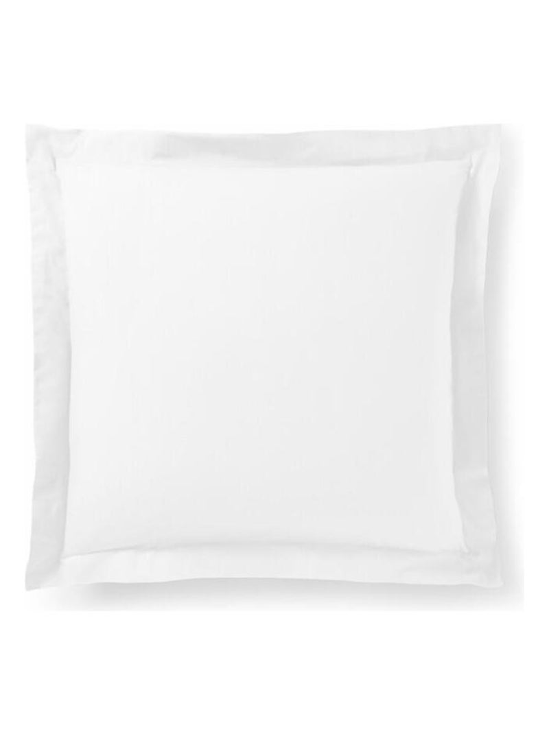 Univers Decor - Taie D'oreiller Blanc 63 X 63 Cm Volant Plat Piqué  / 100% Coton / 57 Fils/cm² Blanc - Kiabi