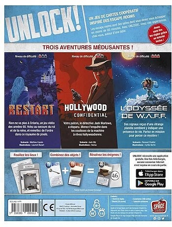 Unlock 11 - extraordinary adventures - version française - de 1 à 6 joueurs - 10 ans et plus