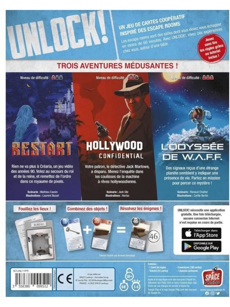 Unlock 11 - extraordinary adventures - version française - de 1 à 6 joueurs - 10 ans et plus Rouge - Kiabi
