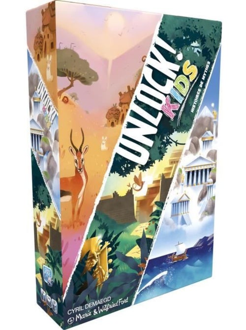 Unlock! Kids histoires mythes|asmodee - escape game - 3 histoires chacunes 2 aventures - dés 6ans - Kiabi