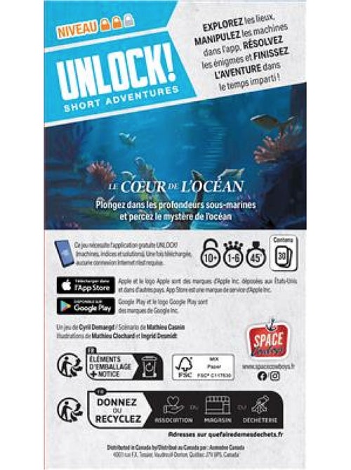 Unlock ! Short Adventure : Le coeur de l ocean - Kiabi