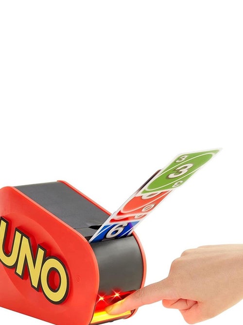 Uno extreme Jeu de société et de cartes avec distributeur aléatoire, sonore et lumineux - Kiabi Uno extreme Jeu de société et de cartes avec distributeur aléatoire, sonore et lumineux - Kiabi