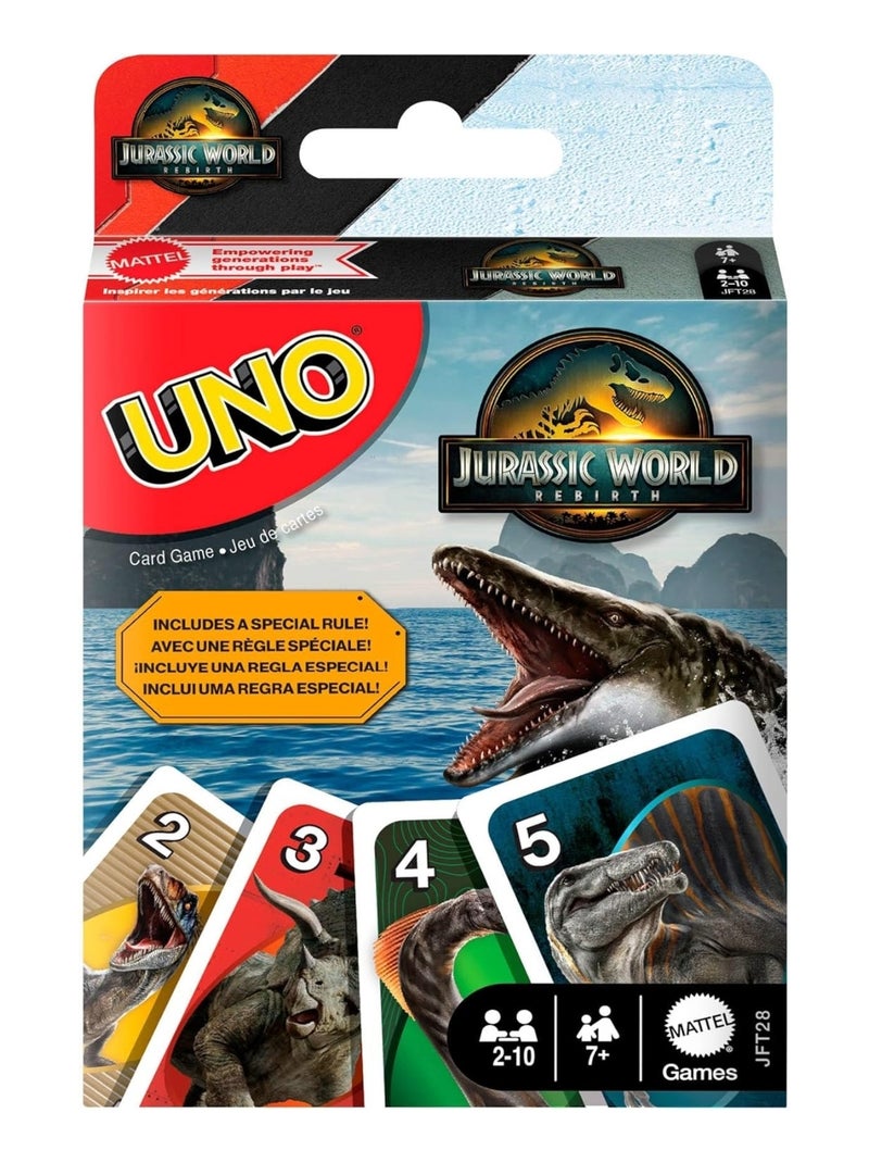 Uno Jeu de cartes Jurassic World N/A - Kiabi