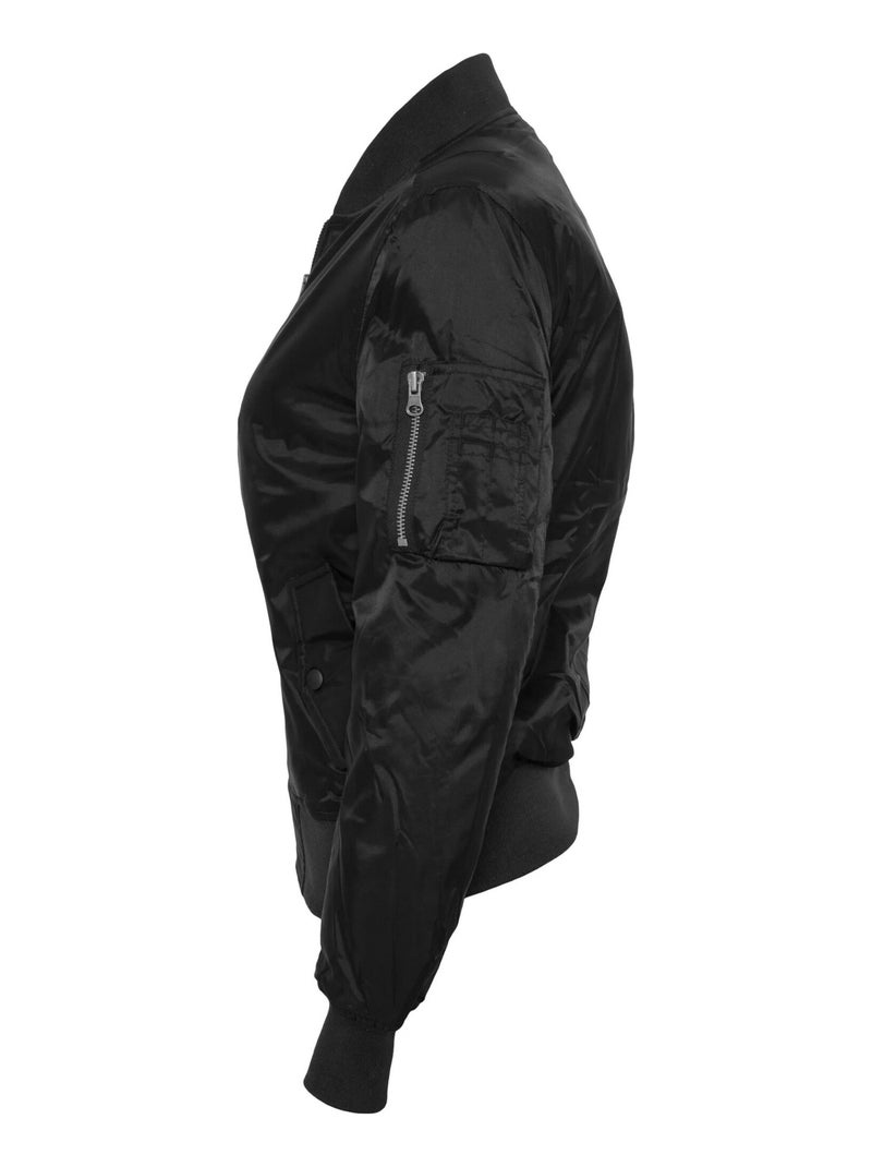Urban Classics - Blouson d'aviateur BASIC Noir - Kiabi