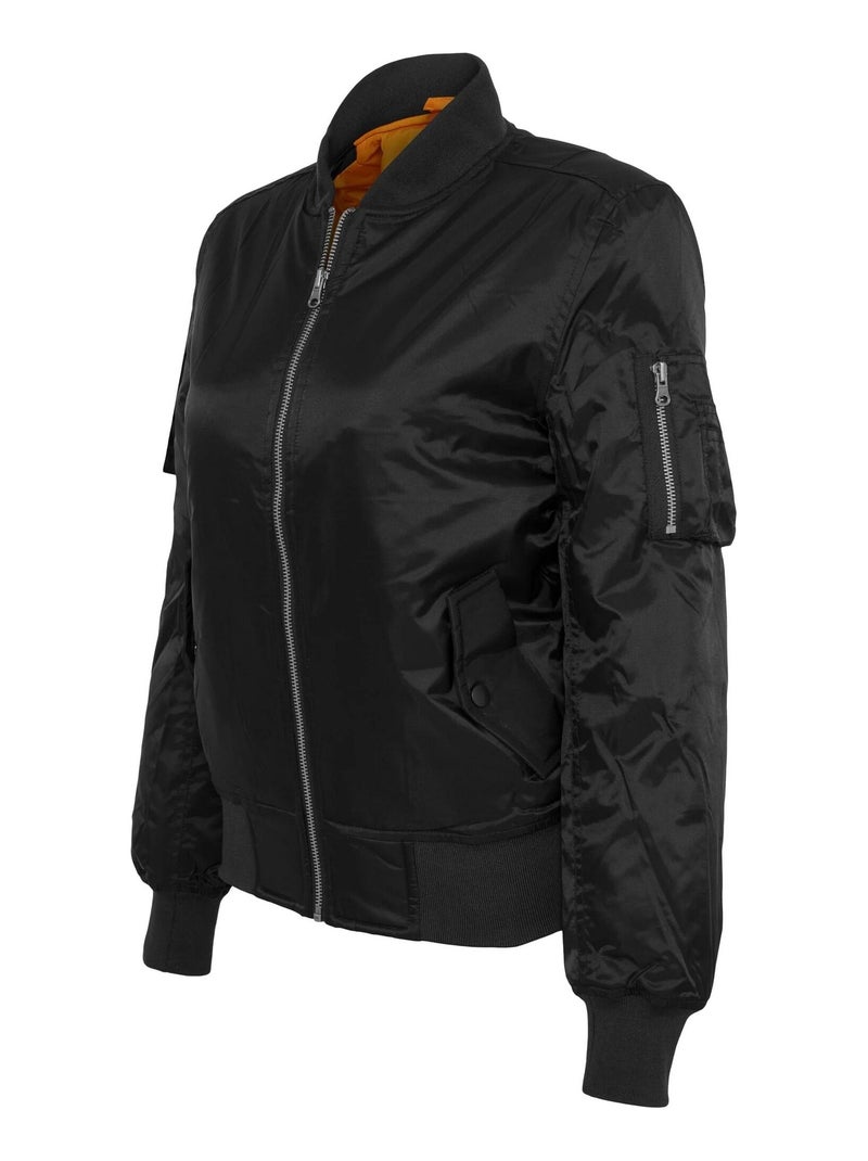 Urban Classics - Blouson d'aviateur BASIC Noir - Kiabi