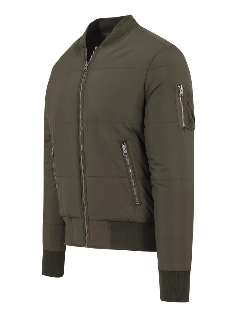 Urban Classics - Blouson d'aviateur BASIC Vert olive - Kiabi