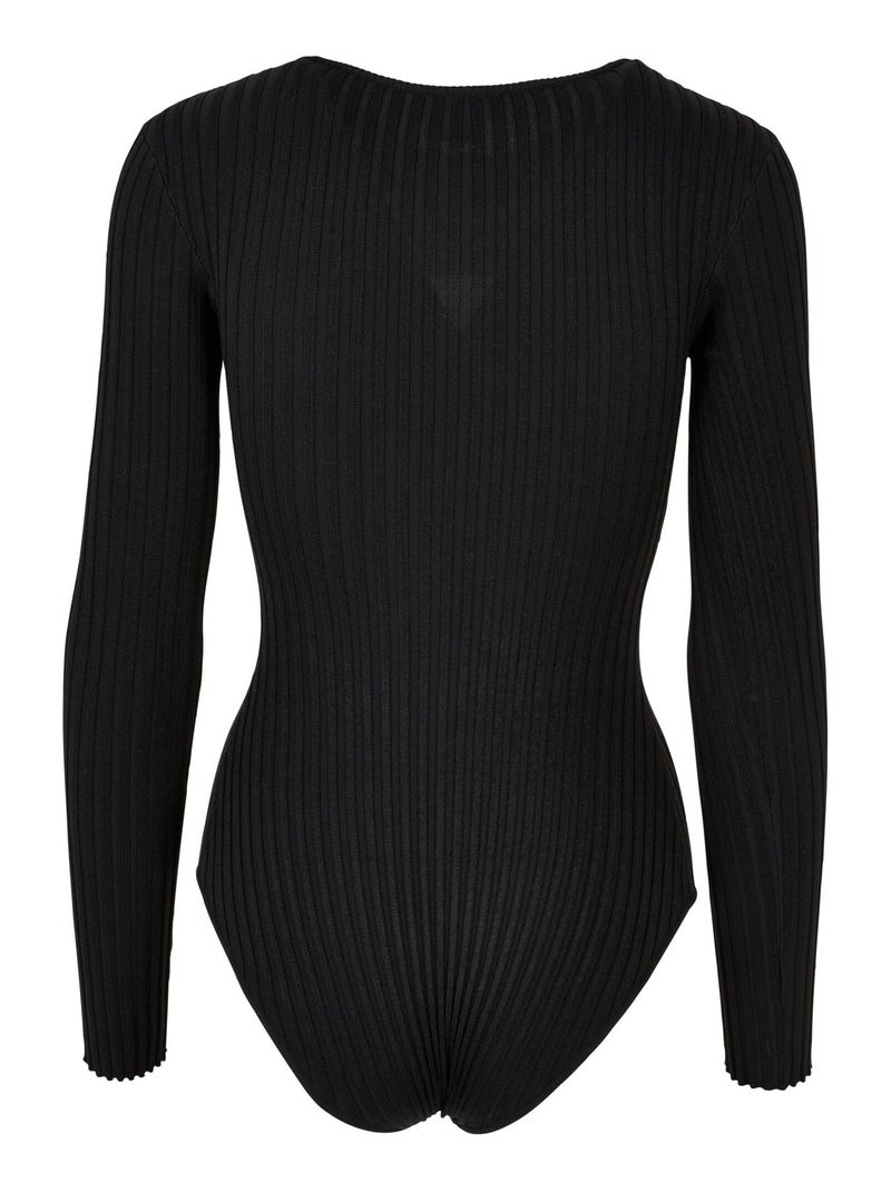 Urban Classics - Body manches longues motif/style Côtelé Noir - Kiabi