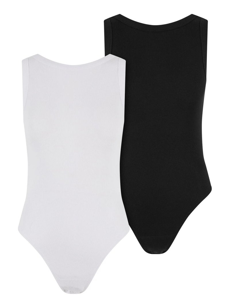 Urban Classics - Bodys motif/style Débardeur Blanc Noir - Kiabi