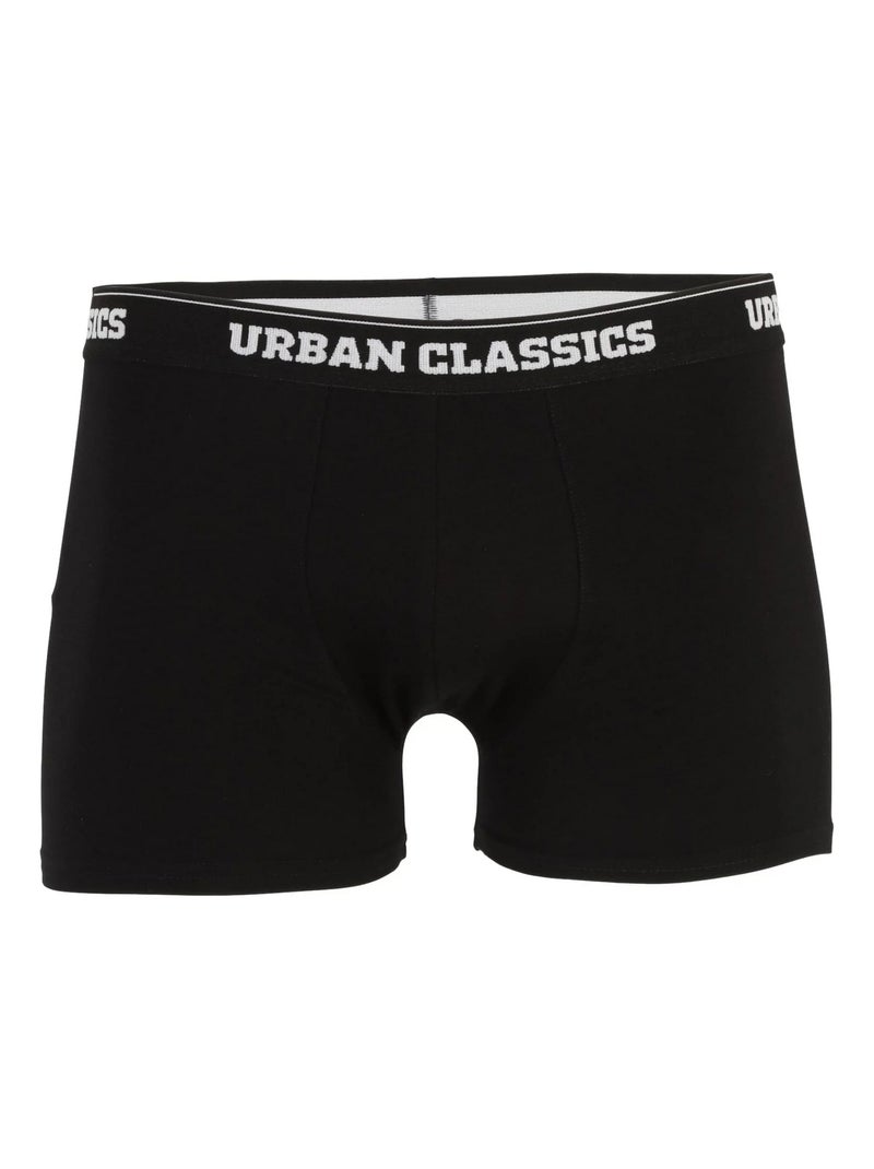 Urban Classics - Boxers Blanc Gris anthracite Noir - Kiabi