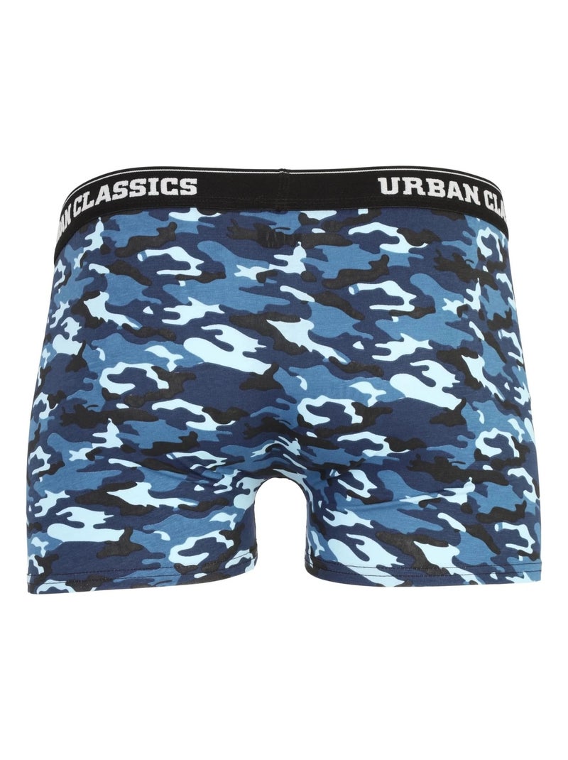 Urban Classics - Boxers motif/style camouflage Bleu - Kiabi